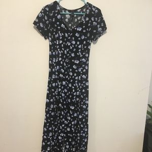 Black Floral Maxi Dress